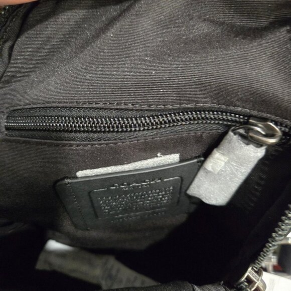 Coach Sullivan Pack In Signature Leather (Gunmetal/Dark Shamrock) - Picture 12 of 12